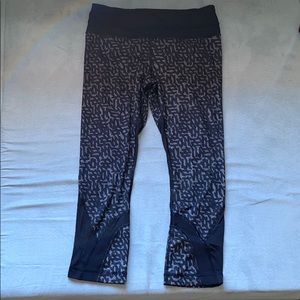 Lululemon cropped pants (grey and black)